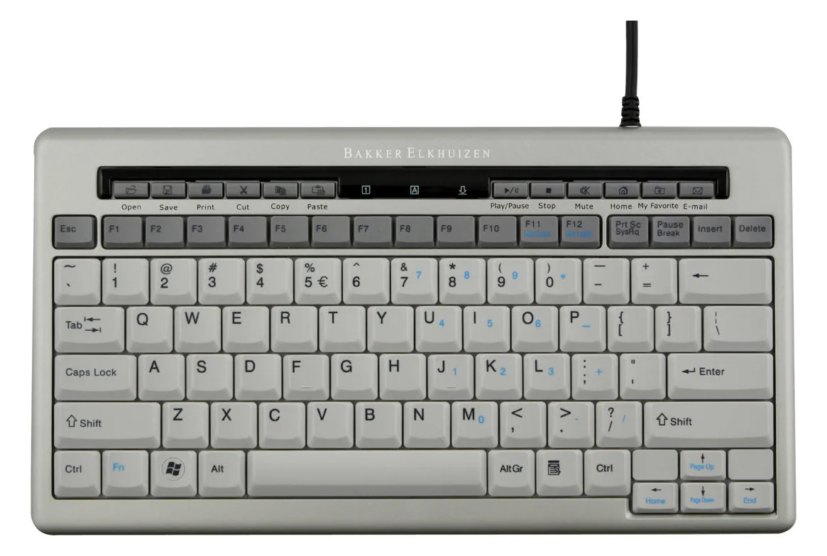 Bakker Elkhuizen S-board 840 - Tastatur - USB - TL: US, QWERTY, Ansicht 2
