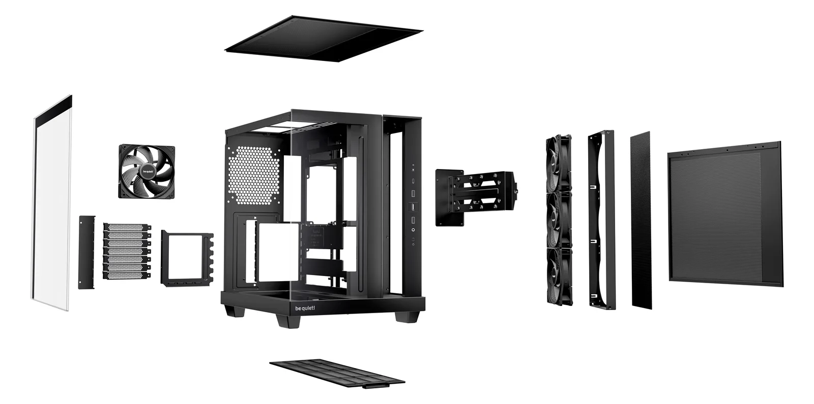 Be Quiet! Geh Light Base 500 Black - Midi/Minitower - ATX, Ansicht 4