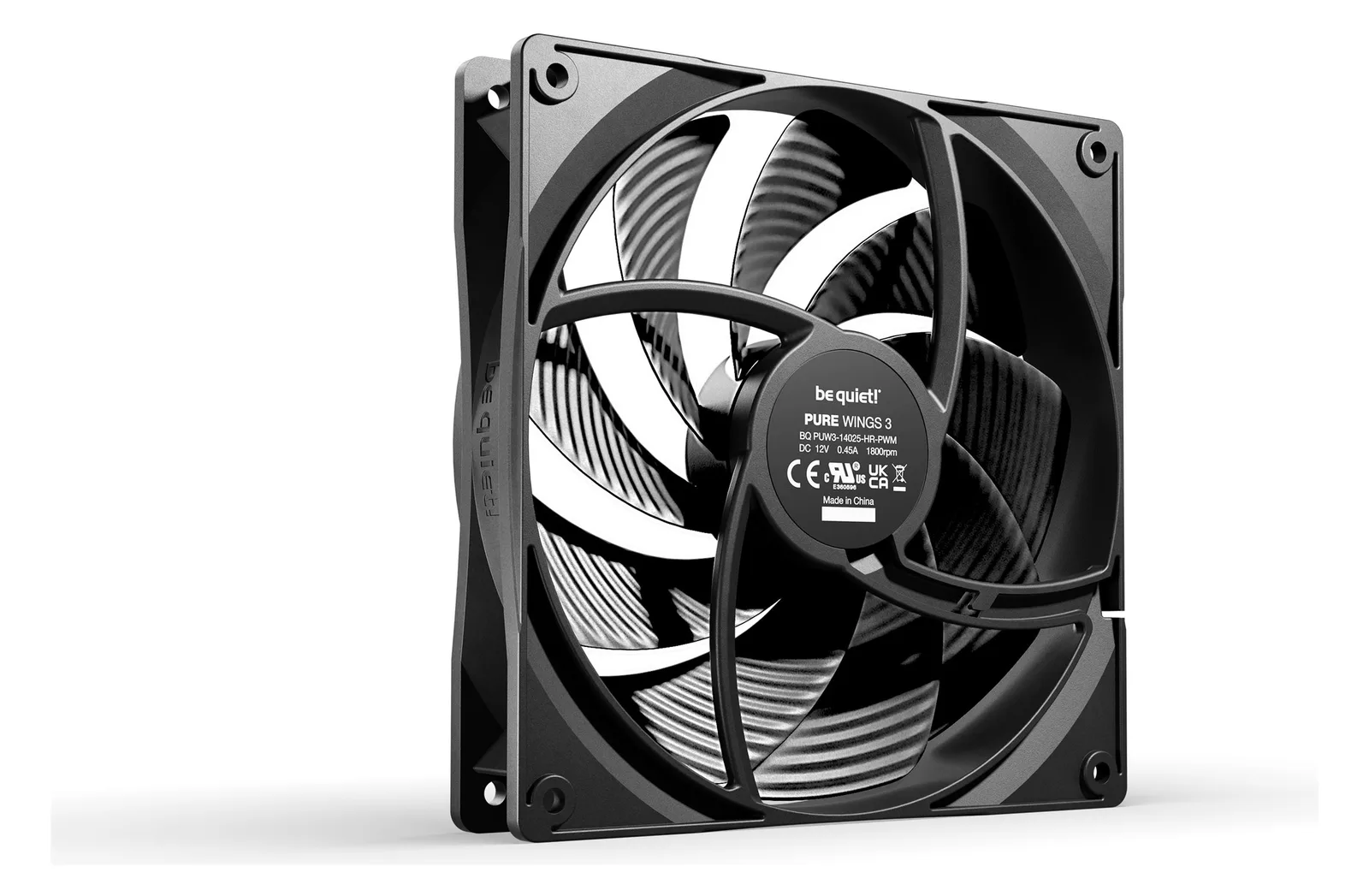 Be Quiet! Lüfter 140*140*25 Pure Wings 3 PWM high-speed, Ansicht 2