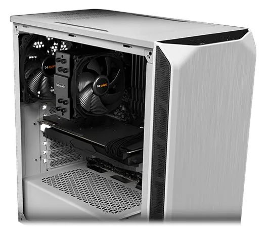 Be Quiet! Pure Base 500 Window - Tower - ATX - Seitenteil mit Fenster (gehärtetes Glas) - Weiß, Ansicht 2