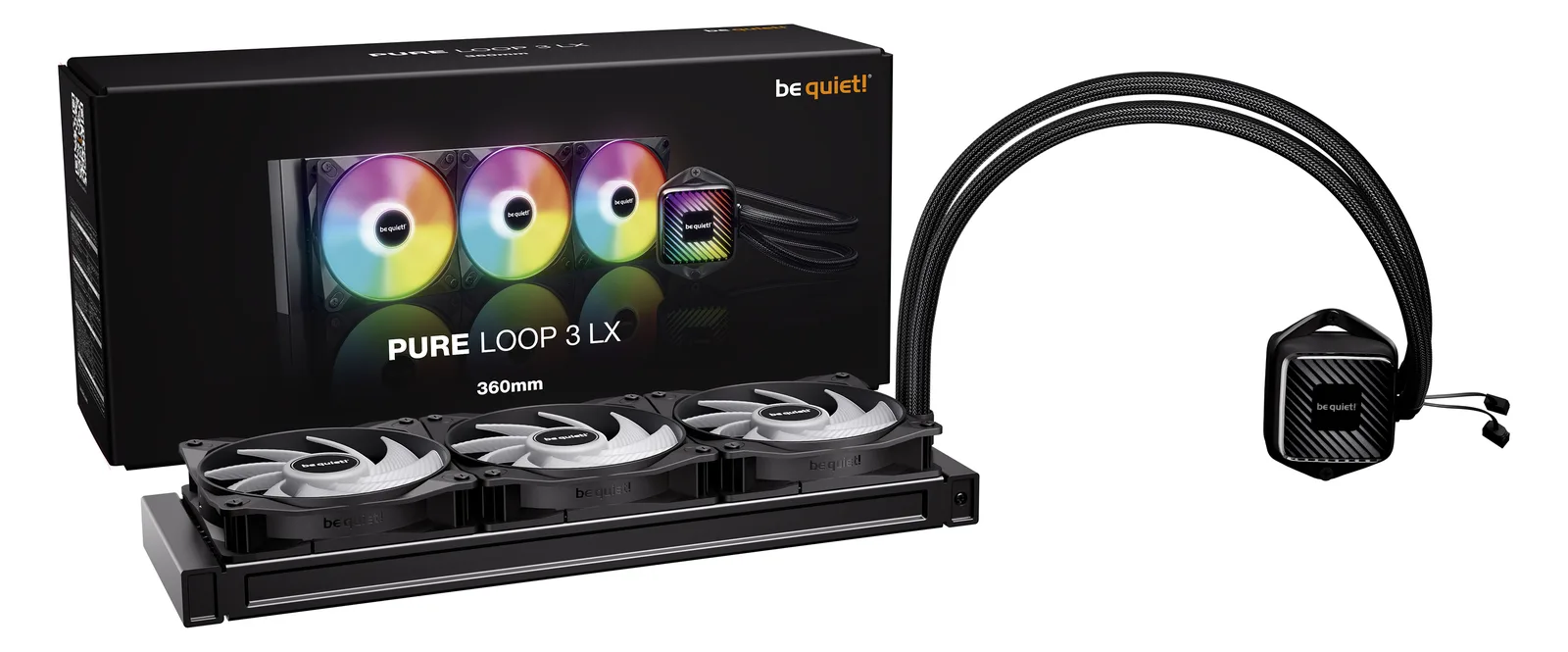Be Quiet! Pure Loop 3 LX 360mm Wasserkühlung - AMD Sockel AM4 (Ryzen), Ansicht 4