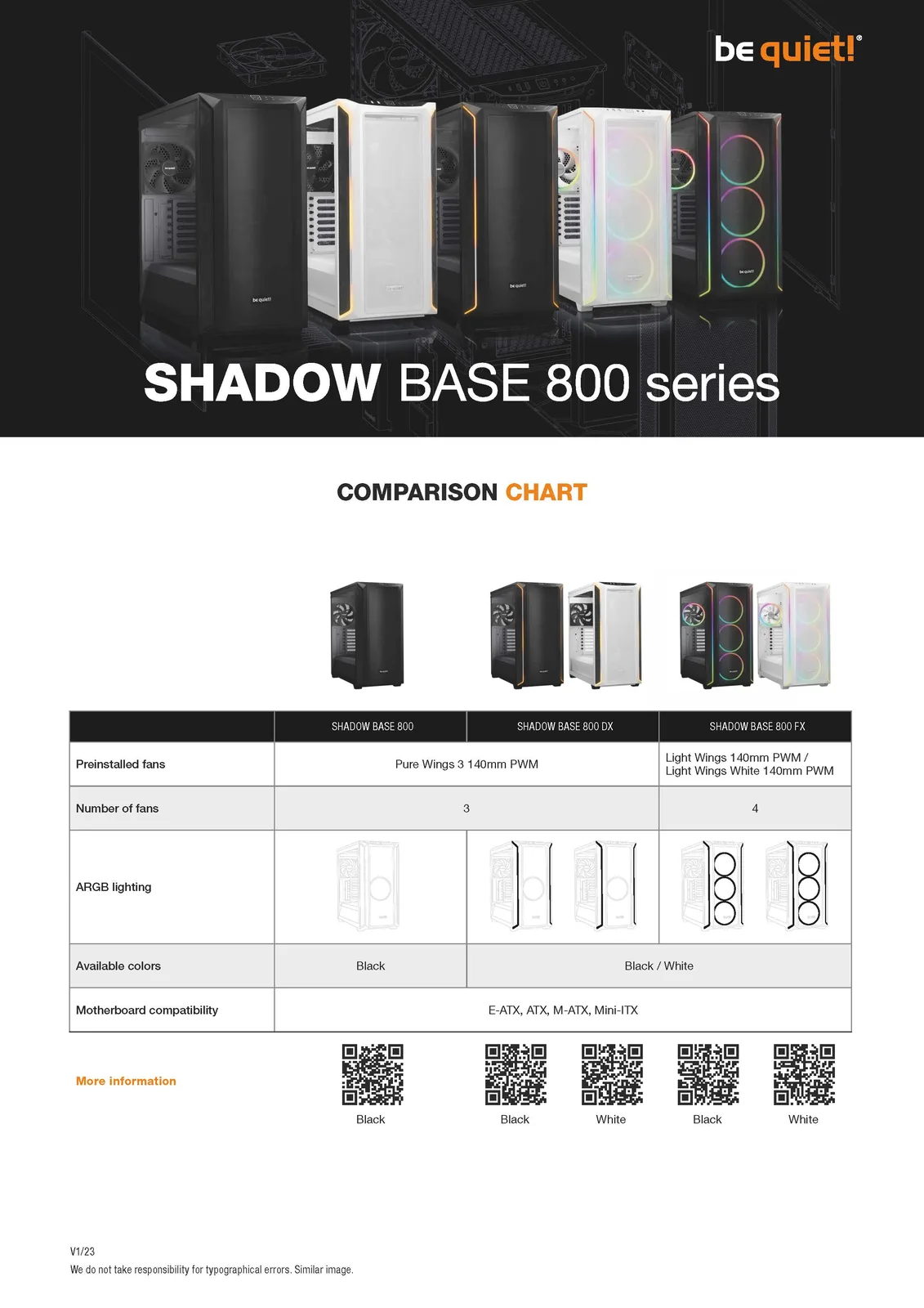 Be Quiet! SHADOW BASE 800 FX - Midi-Tower - E-ATX - Seitenteil mit Fenster (gehärtetes Glas) - Schwarz, Ansicht 2