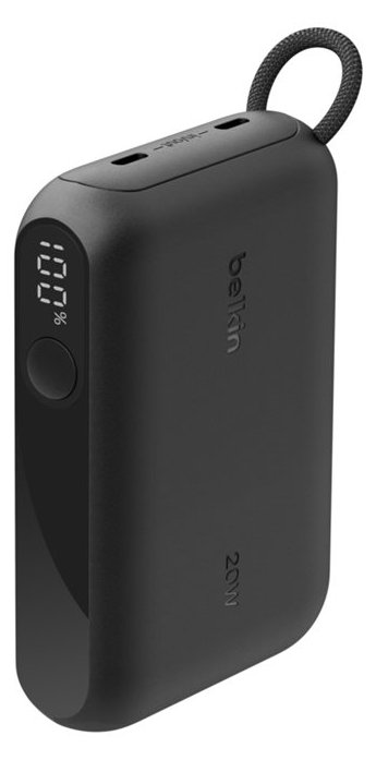 Belkin BoostCharge - Powerbank - 10000 mAh - 20 Watt - PD, Fast Charge - 2 Ausgabeanschlussstellen (24 pin USB-C)