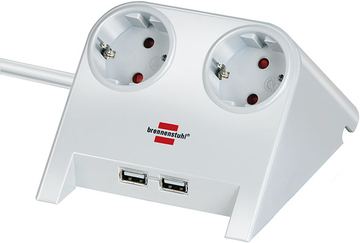 Brennenstuhl 1153520222 - 1,8 m - Drinnen - Weiß - 2 AC-Ausgänge - Weiß - 1 Stück(e) von LumaTech