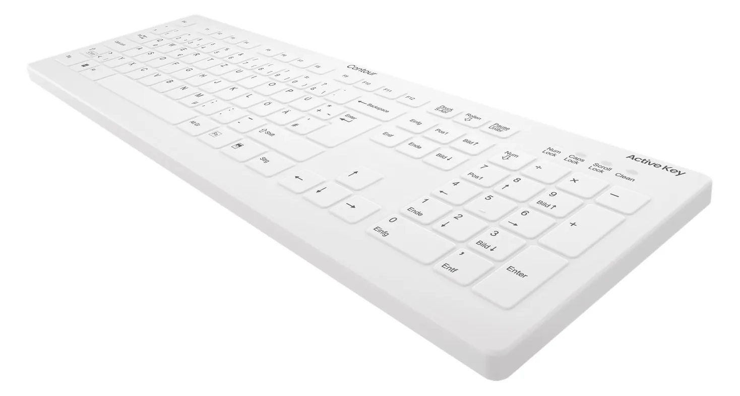 Cherry ACTIVE KEY MTA AK-C8112 Wireless weiß - TL: Deutsch, QWERTZ, Ansicht 2