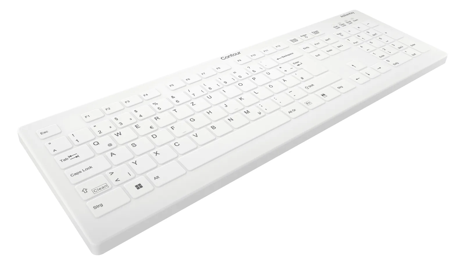 Cherry ACTIVE KEY MTA AK-C8112 Wireless weiß - TL: Deutsch, QWERTZ, Ansicht 4