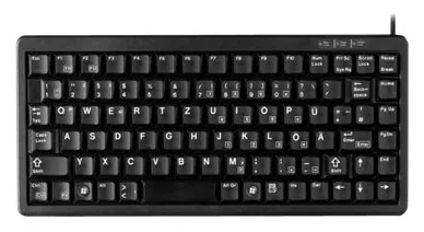 Cherry Compact-Keyboard G84-4100 - Tastatur - PS/2, USB - TL: Deutsch, QWERTZ - Universal, Ansicht 2