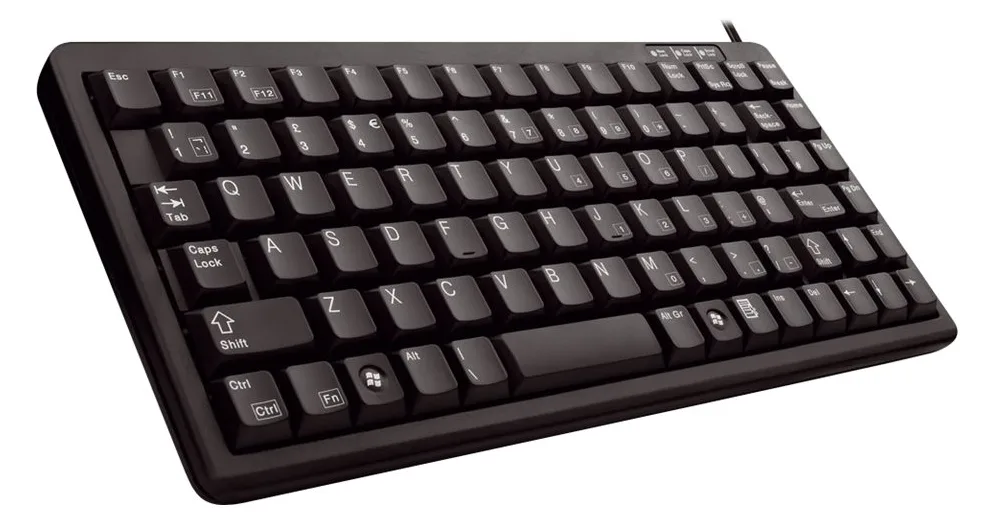 Cherry Compact-Keyboard G84-4100 - Tastatur - PS/2, USB - TL: Deutsch, QWERTZ - Universal, Ansicht 4