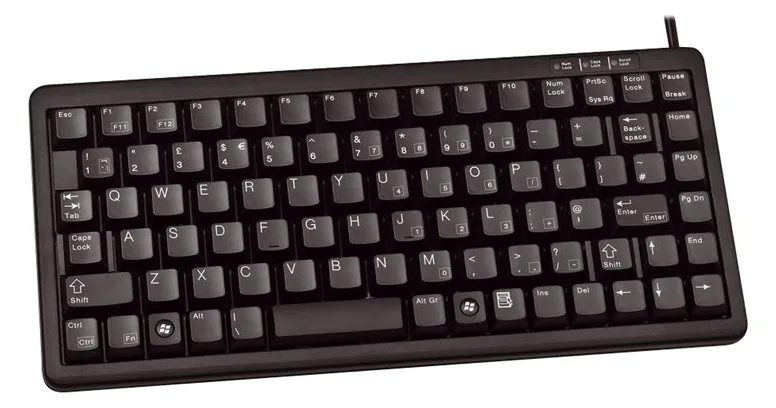 Cherry Compact-Keyboard G84-4100 - Tastatur - PS/2, USB - TL: Deutsch, QWERTZ - Universal, Ansicht 5