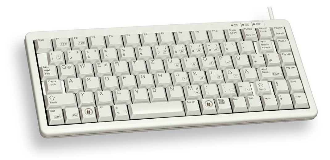 Cherry Compact-Keyboard G84-4100 - Tastatur - USB - TL: Schweiz, QWERTZ