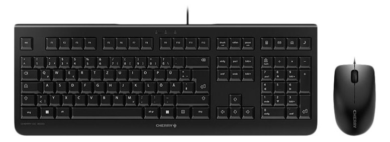 Cherry DC 2000 - Tastatur-und-Maus-Set - USB - TL: Deutsch, QWERTZ