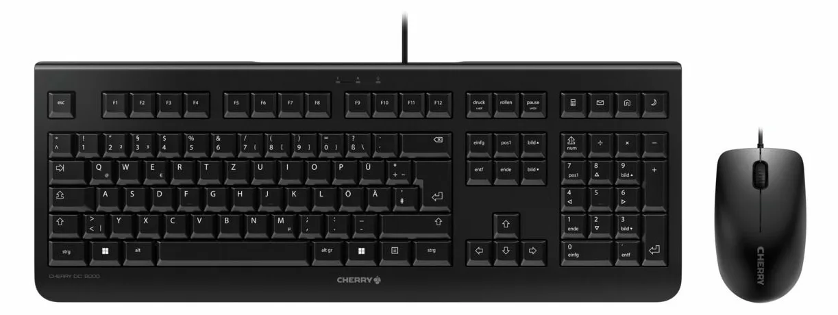 Cherry DC 2000 - Tastatur-und-Maus-Set - USB - TL: Ungarisch, QWERTZ, Ansicht 4