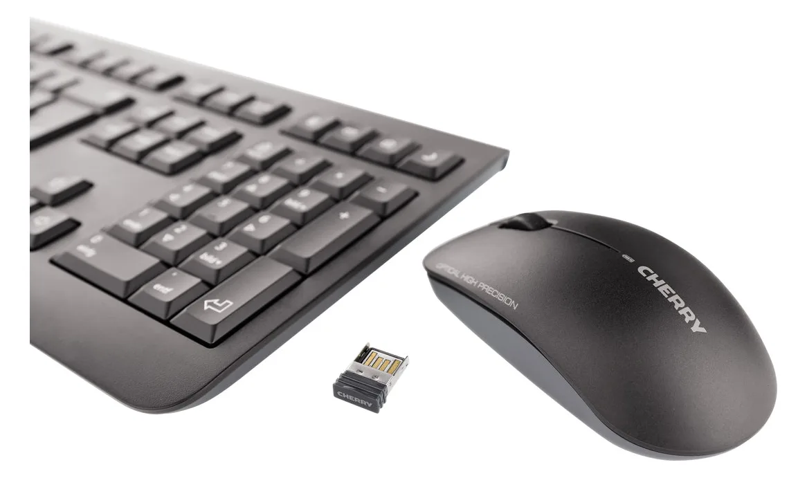 Cherry DW 3000 - Tastatur-und-Maus-Set - kabellos - TL: Belgisch, AZERTY, Ansicht 2