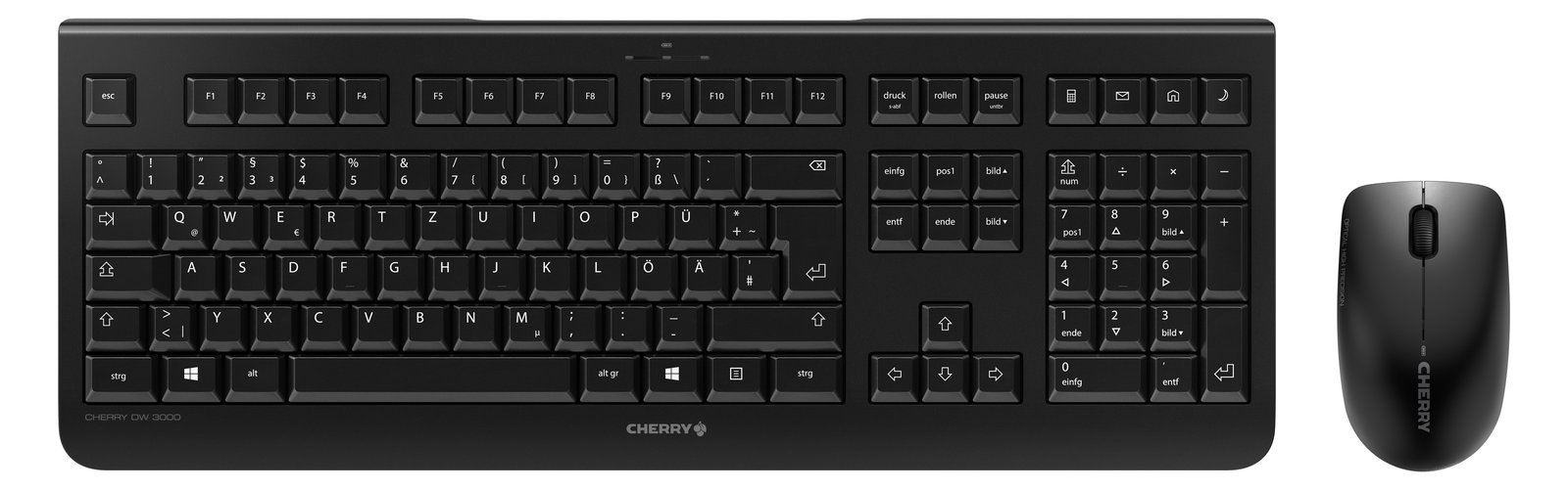 Cherry DW 3000 - Tastatur-und-Maus-Set - kabellos - TL: Deutsch, QWERTZ