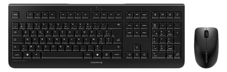 Cherry DW 3000 - Tastatur-und-Maus-Set - kabellos - TL: Französisch, AZERTY