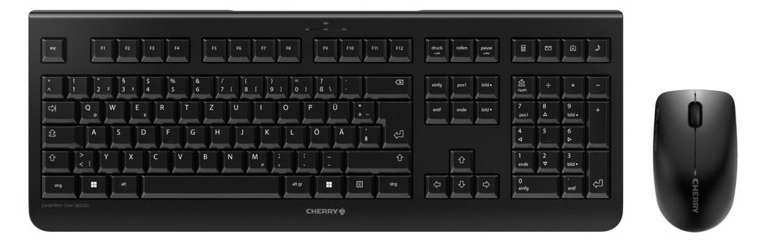 Cherry DW 3000 - Tastatur-und-Maus-Set - kabellos - TL: Ungarisch, QWERTZ