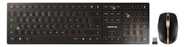 Cherry DW 9100 SLIM - Kabellos - RF Wireless + Bluetooth - Schwarz - Maus enthalten - TL: Spanisch, QWERTY von LumaTech