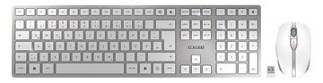 Cherry DW 9100 SLIM - Tastatur-und-Maus-Set - kabellos - TL: Deutsch, QWERTZ - silber von LumaTech