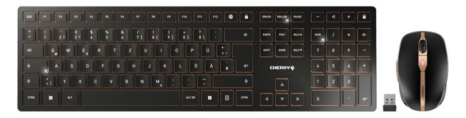 Cherry DW 9100 SLIM - Tastatur-und-Maus-Set - kabellos - TL: Deutsch, QWERTZ