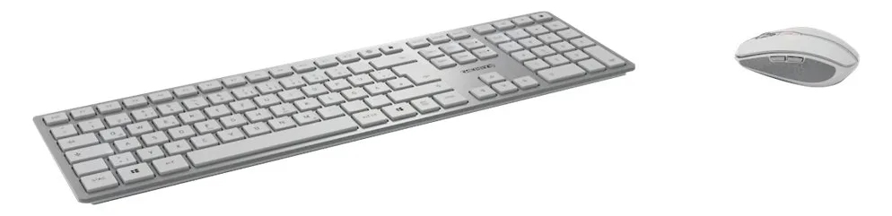 Cherry DW 9100 SLIM - Tastatur-und-Maus-Set - kabellos - TL: EU, QWERTY - silber, Ansicht 5