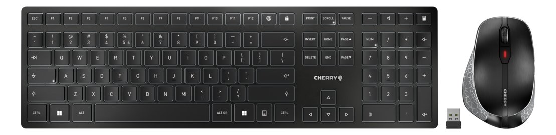 Cherry DW 9500 SLIM - Tastatur-und-Maus-Set - kabellos - TL: Schweiz, QWERTZ