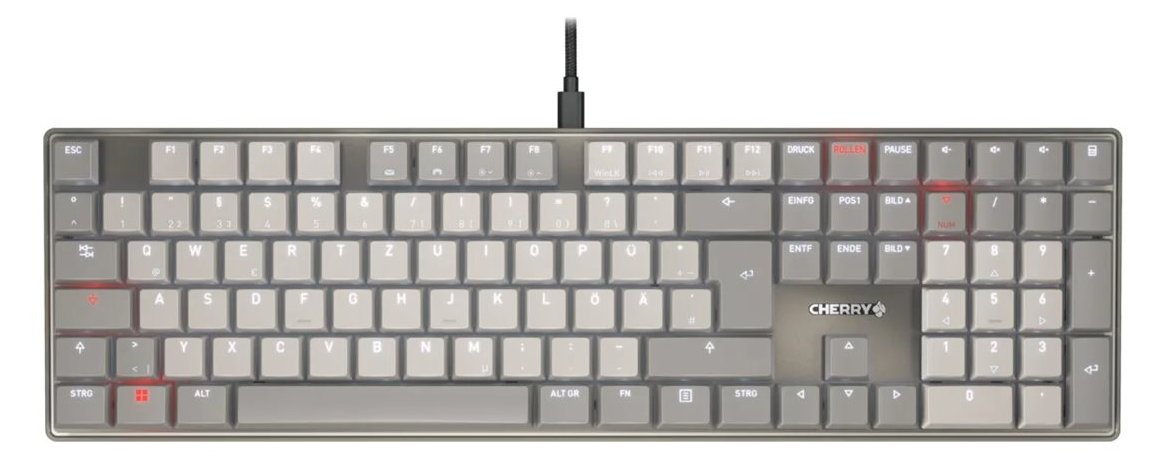 Cherry KC - Tastatur - 100% - full size - hintergrundbeleuchtet - TL: Deutsch, QWERTZ