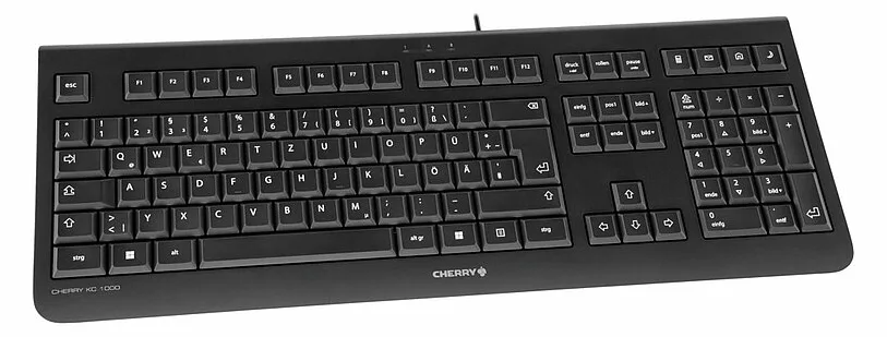 Cherry KC 1000 - Tastatur - 100% - full size - TL: Portugiesisch, QWERTY, Ansicht 4
