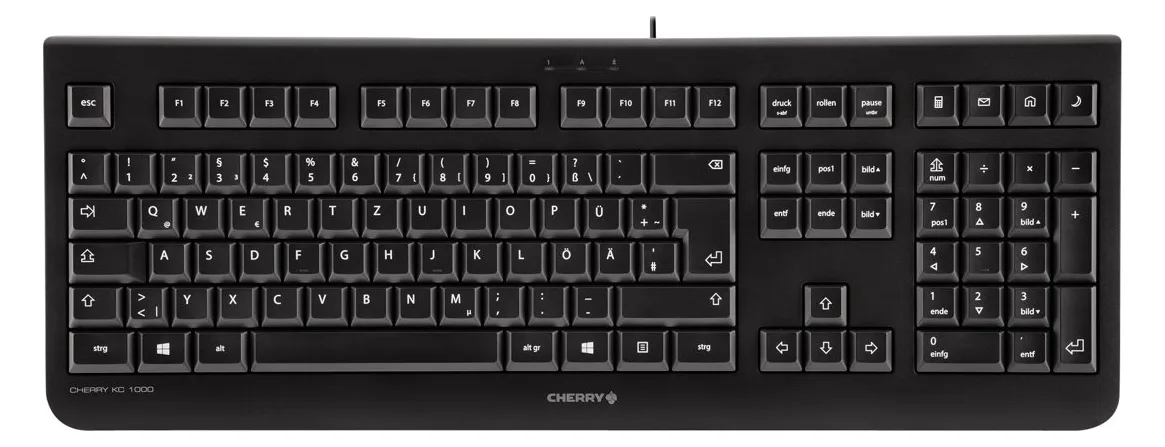 Cherry KC 1000 - Tastatur - Schwarz - TL: Nordisch, QWERTY, Ansicht 5