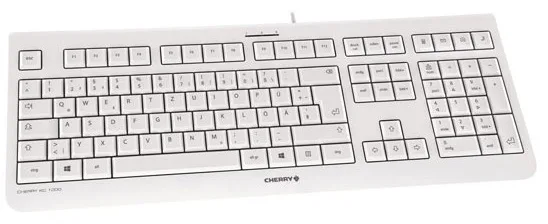 Cherry KC 1000 - Tastatur - Schwarz - TL: Schweiz, QWERTZ - grau, Ansicht 4