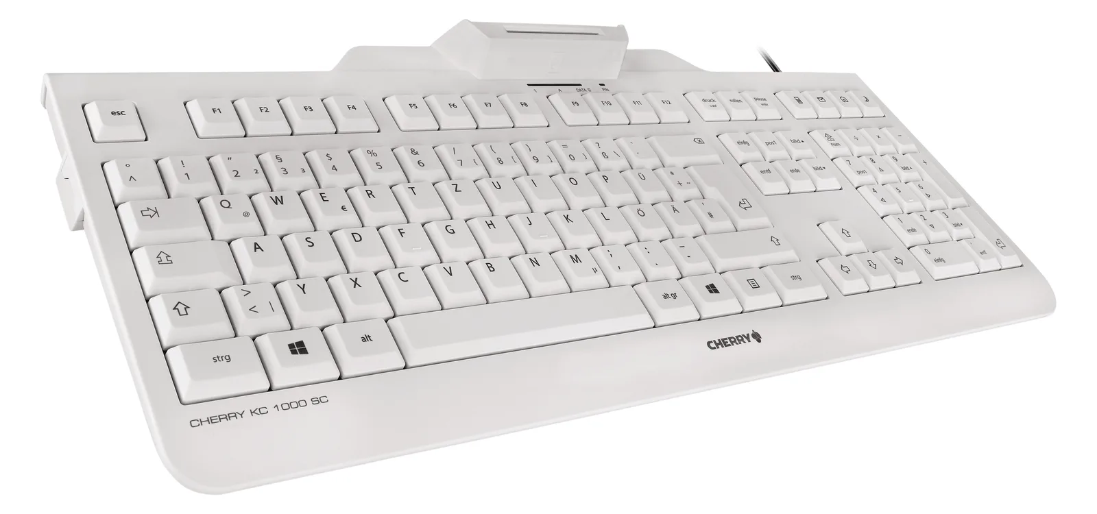 Cherry KC 1000 SC - Tastatur - Pale - TL: Deutsch, QWERTZ, Ansicht 2
