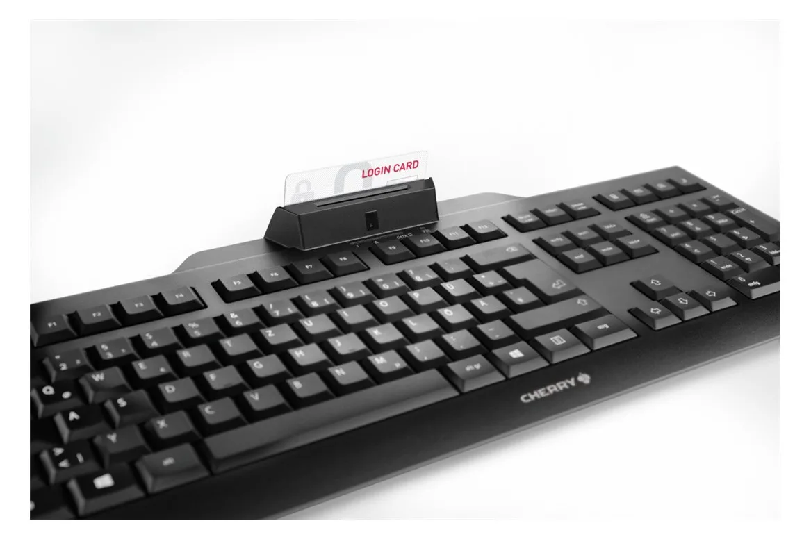Cherry KC 1000 SC - Tastatur - Schwarz - TL: Deutsch, QWERTZ, Ansicht 3