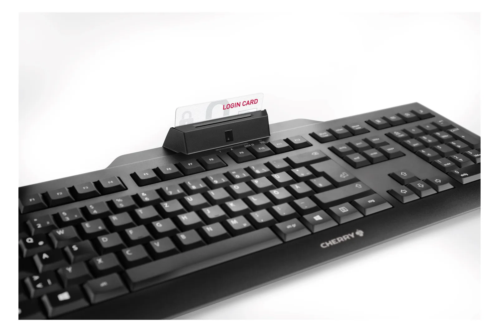 Cherry KC 1000 SC - Tastatur - USB - Tastenschalter: CHERRY LPK - TL: EU, QWERTY, Ansicht 3