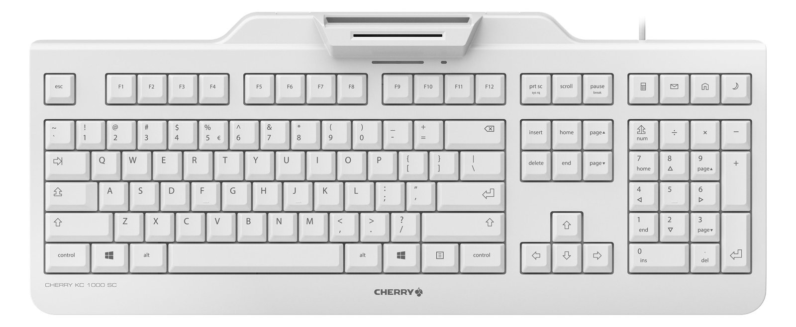 Cherry KC 1000 SC - Tastatur - USB - TL: EU, QWERTY