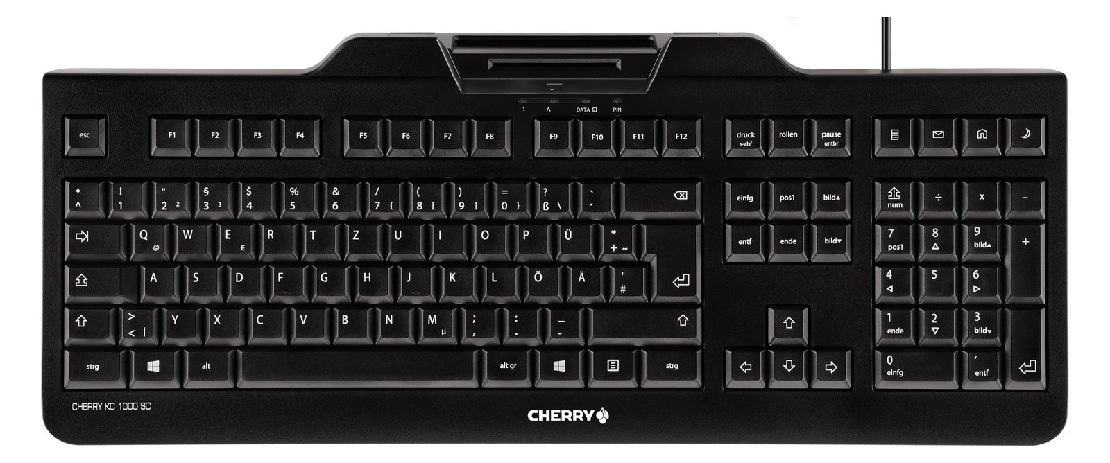 Cherry KC 1000 SC - Tastatur - USB - TL: Französisch, AZERTY