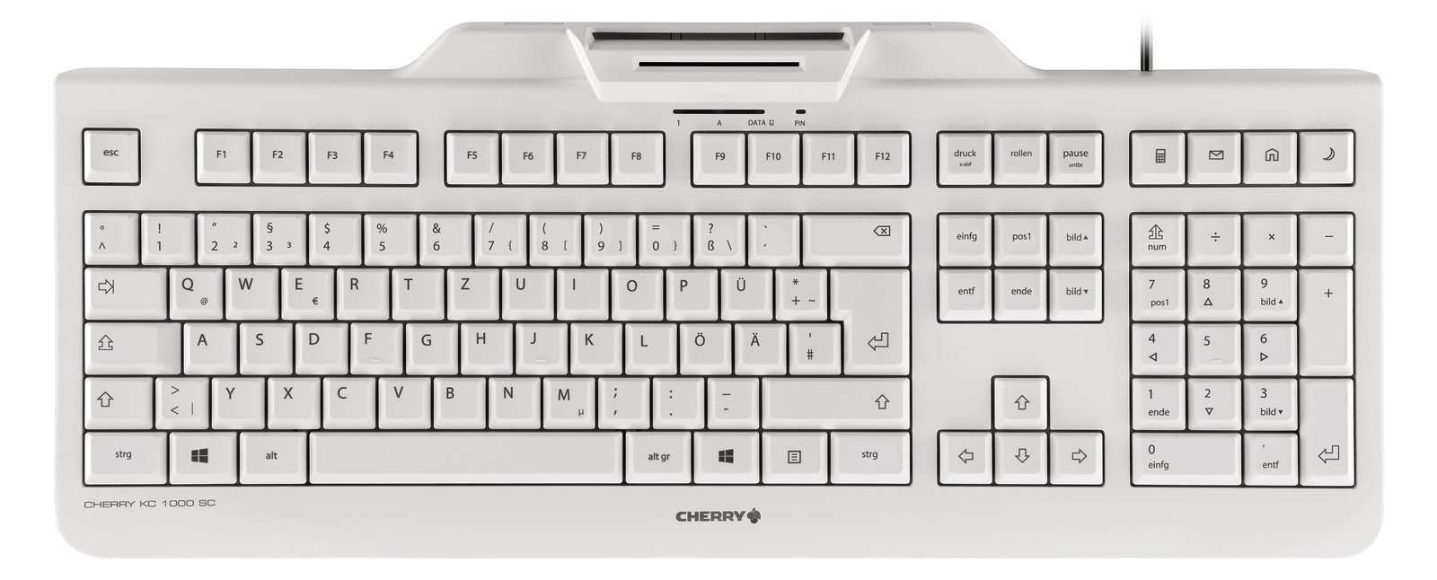 Cherry KC 1000 SC - Tastatur - USB - TL: Nordisch, QWERTY