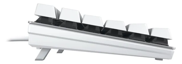 Cherry KC 200 MX - Tastatur - USB - TL: Deutsch, QWERTZ - silber, weiß Cherry MX Brown, Ansicht 3