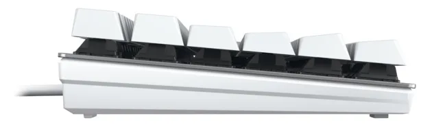 Cherry KC 200 MX - Tastatur - USB - TL: Deutsch, QWERTZ - silber, weiß Cherry MX Brown, Ansicht 4
