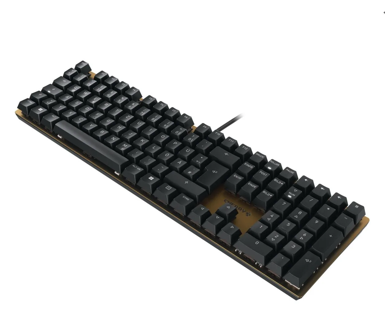 Cherry KC 200 MX - Tastatur - USB - TL: Deutsch, QWERTZ - schwarz, bronze Cherry MX Brown, Ansicht 2