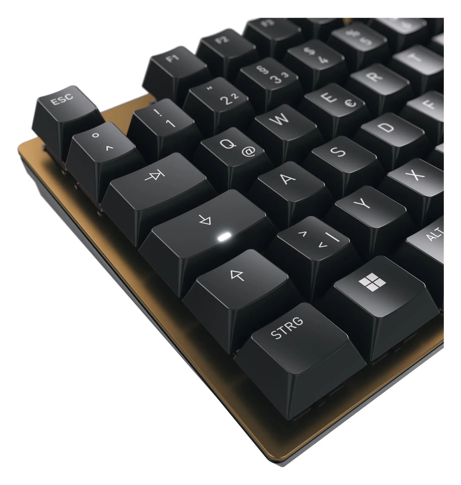 Cherry KC 200 MX - Tastatur - USB - TL: Deutsch, QWERTZ - schwarz, bronze Cherry MX Brown, Ansicht 3
