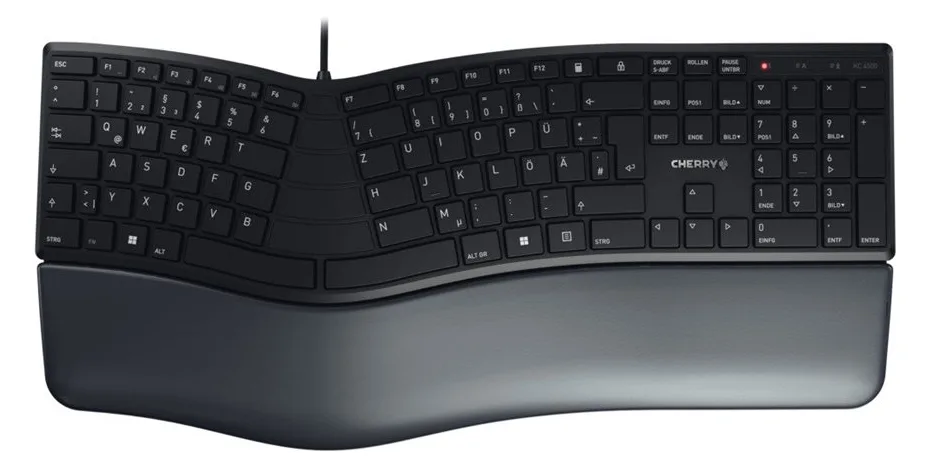 Cherry KC 4500 ERGO - Tastatur - USB - TL: Deutsch, QWERTZ, Ansicht 5