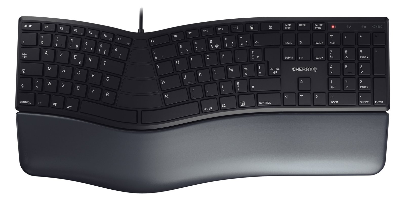 Cherry KC 4500 ERGO - Tastatur - USB - TL: Französisch, AZERTY