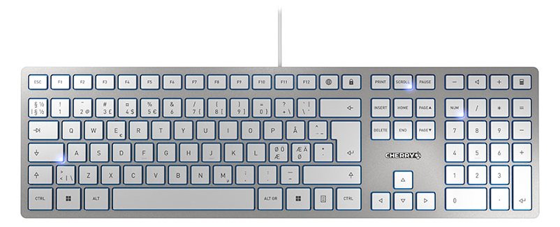 Cherry KC 6000 SLIM - Tastatur - USB - TL: Nordisch, QWERTY
