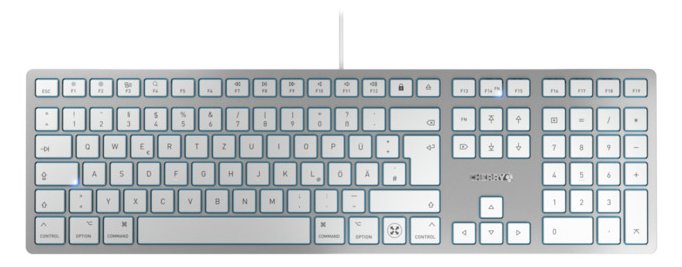 Cherry KC 6000 SLIM - Tastatur - USB-C - TL: Deutsch, QWERTZ
