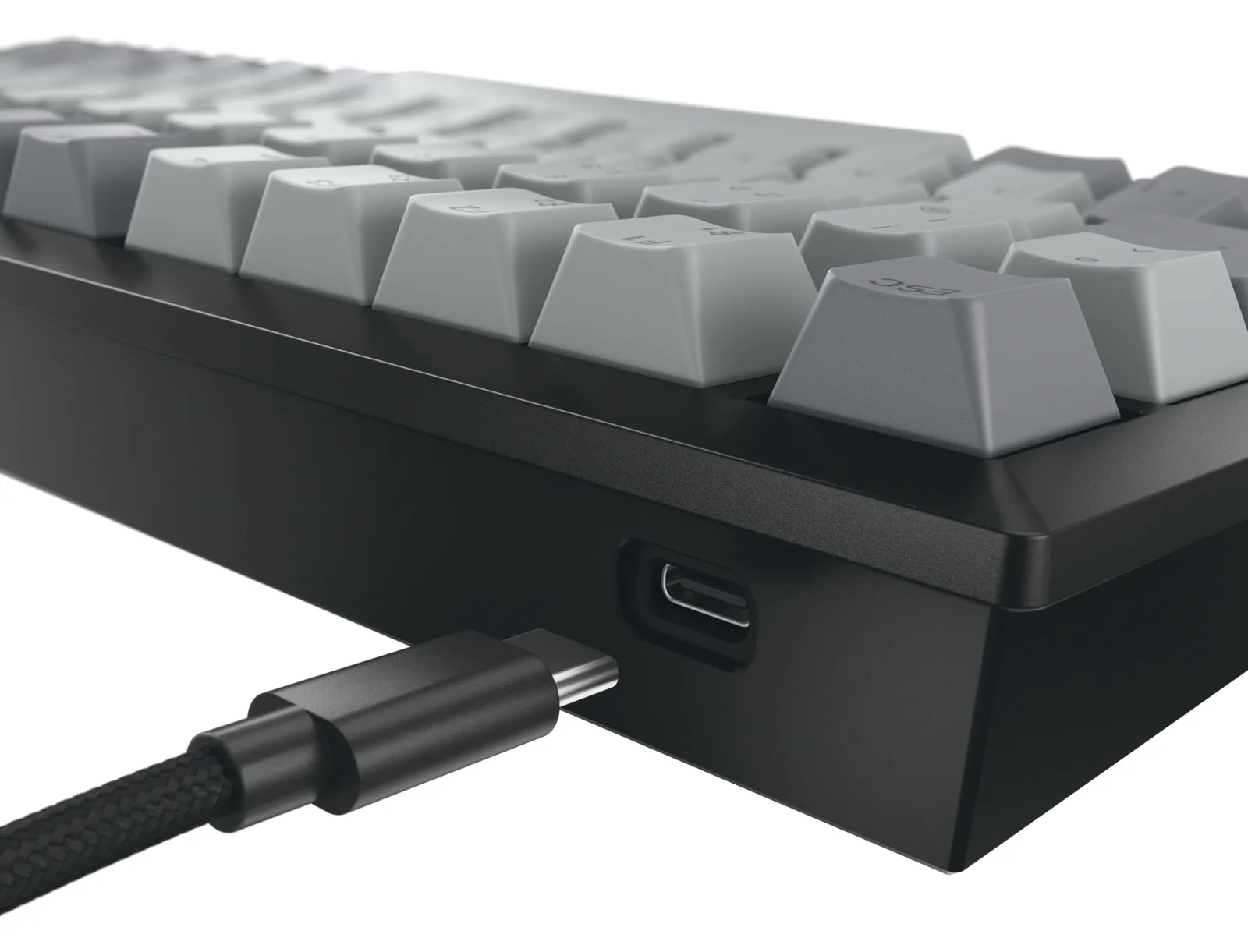 Cherry KW 300 MX - Tastatur - 75% - compact - hintergrundbeleuchtet - TL: Deutsch, QWERTZ - Cherry MX2A Silent Red, Ansicht 3