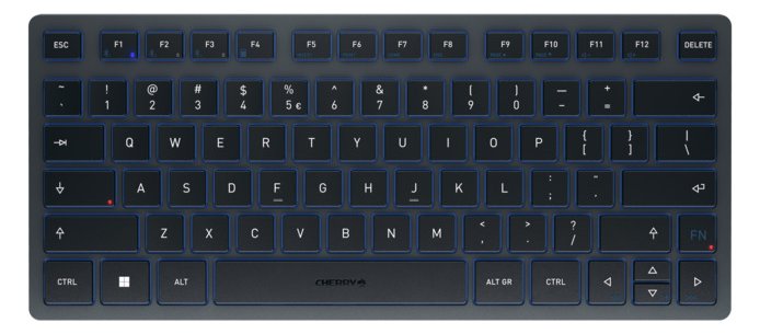 Cherry KW 7100 MINI BT - Tastatur - kabellos - TL: EU, QWERTY