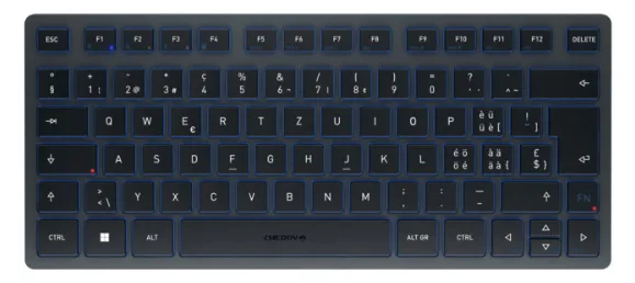 Cherry KW 7100 MINI BT - Tastatur - kabellos - TL: Schweiz, QWERTZ, Ansicht 4