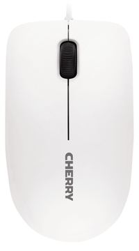 Cherry MC 1000 - Maus - rechts- und linkshändig - optisch - 3 Tasten - kabelgebunden - USB - weiß (Oberteil) von LumaTech
