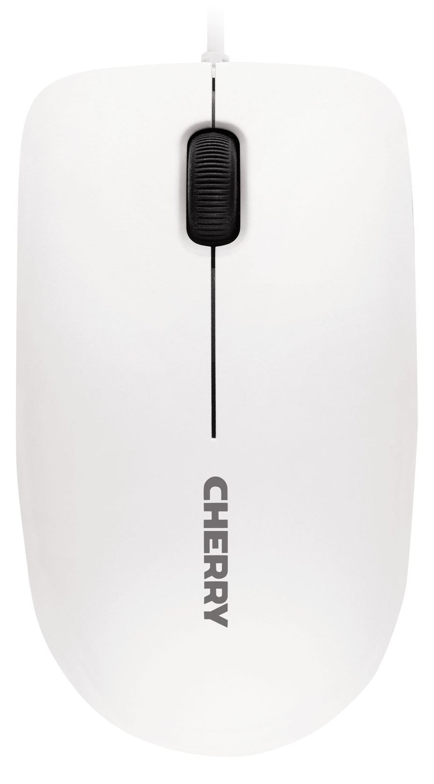Cherry MC 1000 - Maus - rechts- und linkshändig - optisch - 3 Tasten - kabelgebunden - USB - weiß (Oberteil)