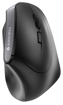Cherry MW 4500 - Vertikale Maus - ergonomisch - Für Rechtshänder - optisch - 6 Tasten - kabellos - 2.4 GHz von LumaTech