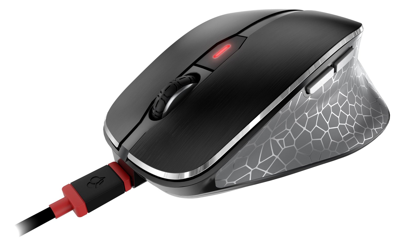 Cherry MW 8C ERGO - Maus - ergonomisch - optisch - 6 Tasten - kabellos - 2.4 GHz, Bluetooth 4.0